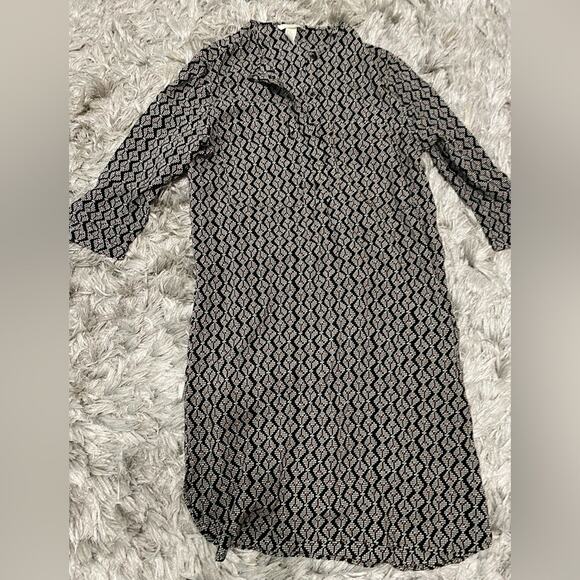 H&M Sheath Pull Over Dress Black White EU 38 US Size 8 - Picture 1 of 8